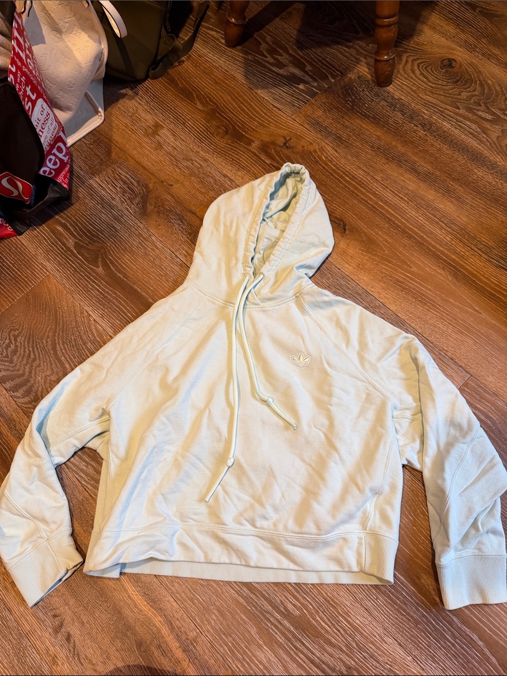 Adidas teal hoodie - new